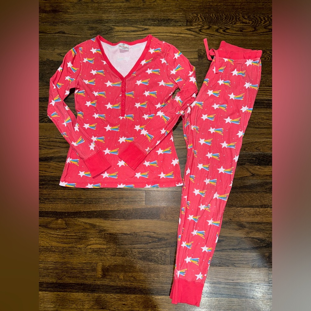 Hanna Andersson Rainbow Star Pjs size Small